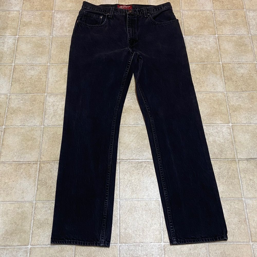 Vintage Arizona Jean Company Slim Straight Men's Black Straight Jeans Sz 34 X 34